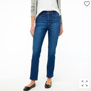 𝅺j. Crew Toothpick 8” Rise Jeans Size 27